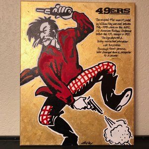 Original 49er Sourdough Sam mascot artwork